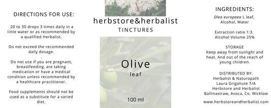 Herbstore and Herbalist Olive leaf tincture