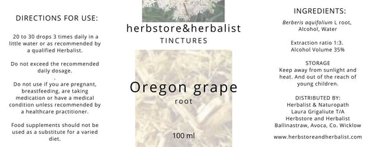 Herbstore and Herbalist Oregon grape root tincture