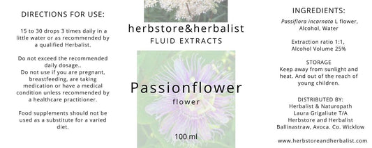 Herbstore and Herbalist Passionflower flower fluid extract
