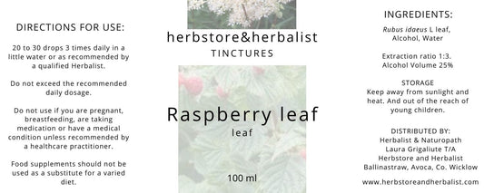 Herbstore and Herbalist Raspberry leaf tincture
