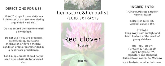 Herbstore and Herbalist Red clover flower fluid extract