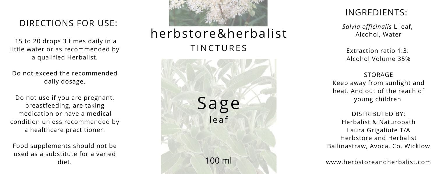 Herbstore and Herbalist Sage leaf tincture