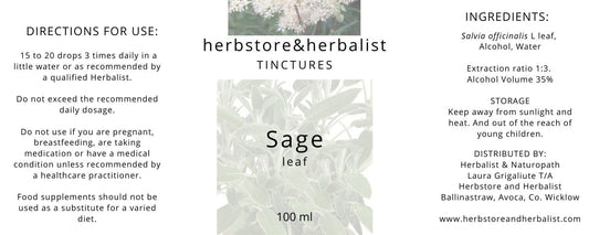 Herbstore and Herbalist Sage leaf tincture
