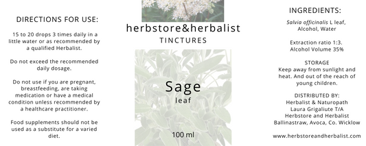 Sage leaf tincture 100ml