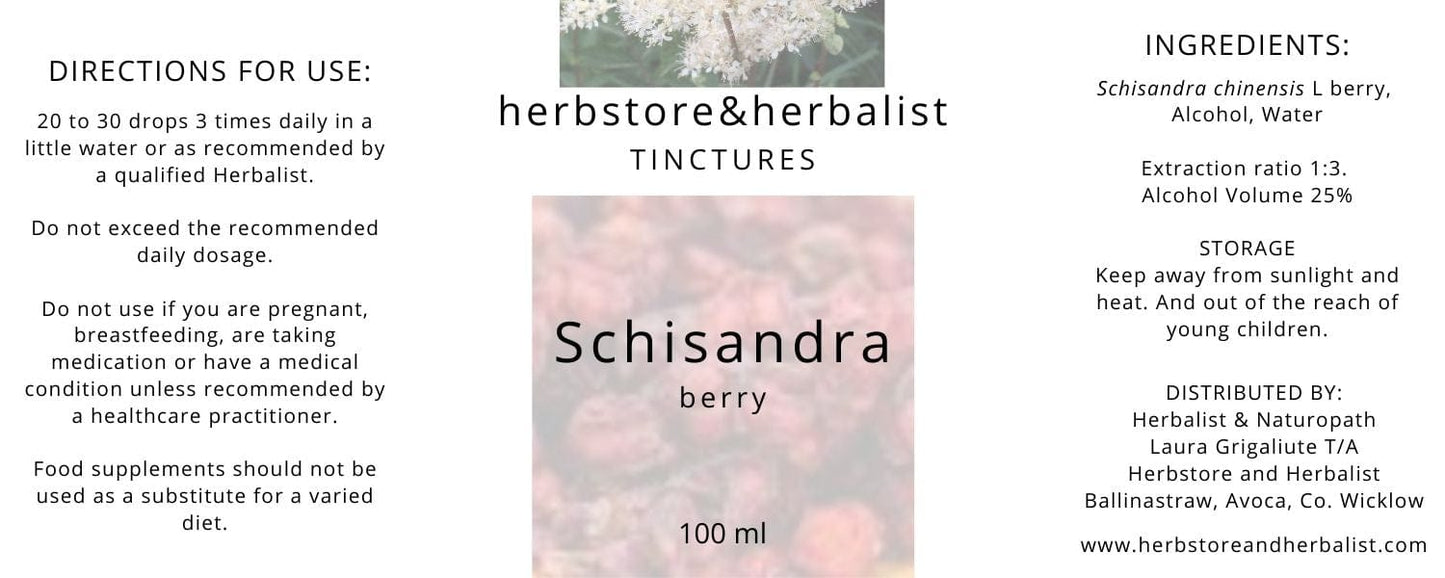 Herbstore and Herbalist Schisandra berry tincture