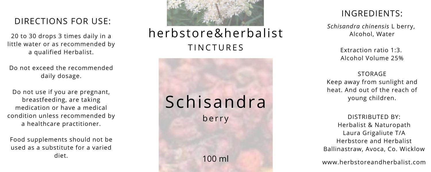 Herbstore and Herbalist Schisandra berry tincture