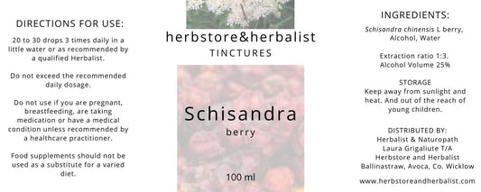 Herbstore and Herbalist Schisandra berry tincture
