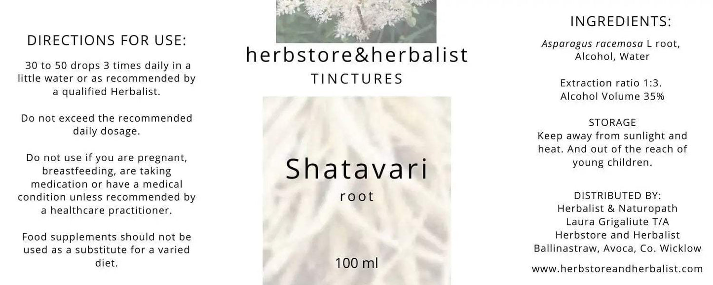 Herbstore and Herbalist Shatavari root tincture
