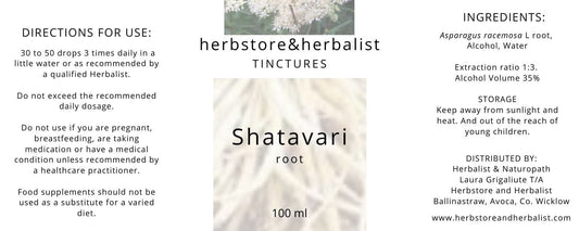 Herbstore and Herbalist Shatavari root tincture