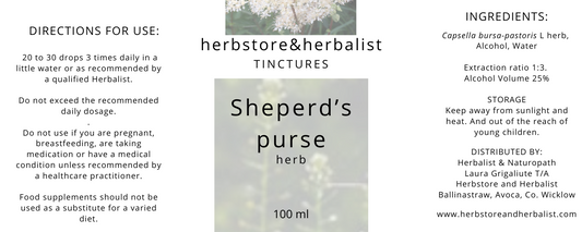 Sheperd's purse herb tincture 100ml