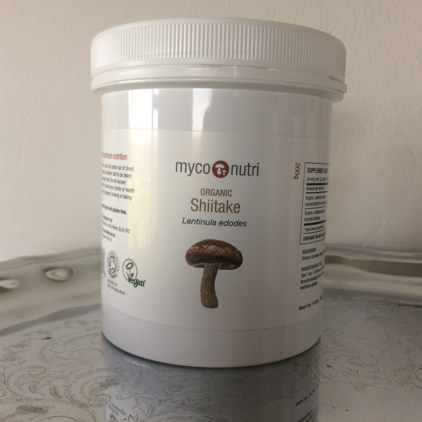 Organic Shiitake mushroom supplement