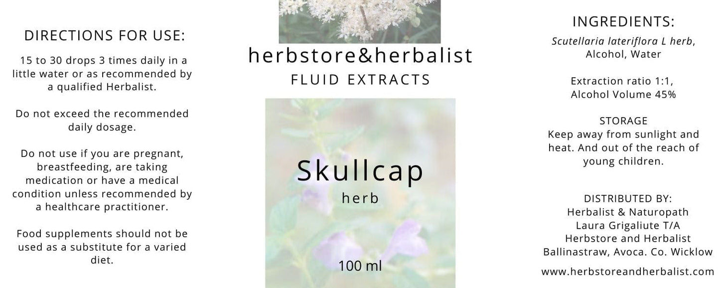 Herbstore and Herbalist Skullcap herb fluid extract