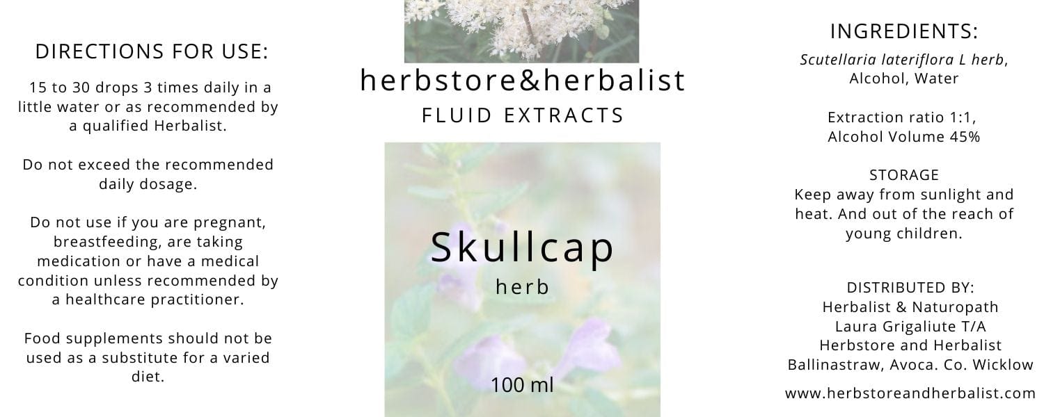 Herbstore and Herbalist Skullcap herb fluid extract