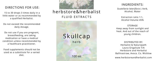 Herbstore and Herbalist Skullcap herb fluid extract