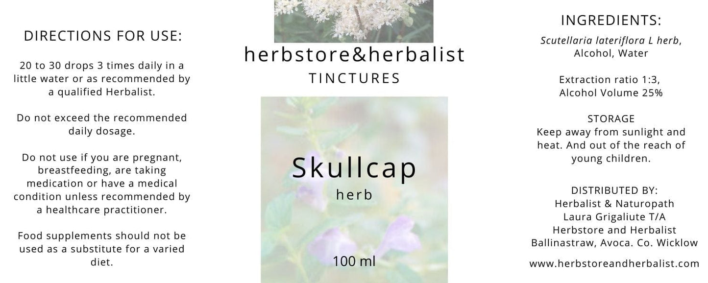 Herbstore and Herbalist Skullcap herb tincture