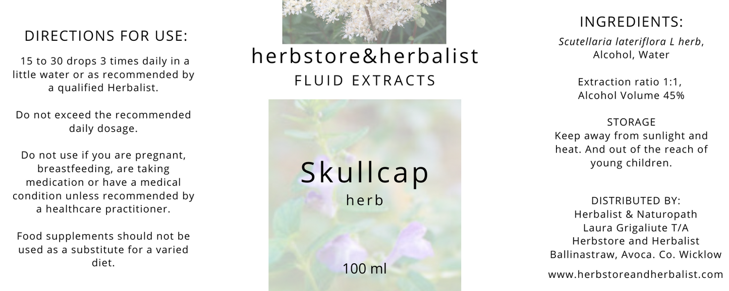 Skullcap herb fluid extract 100ml