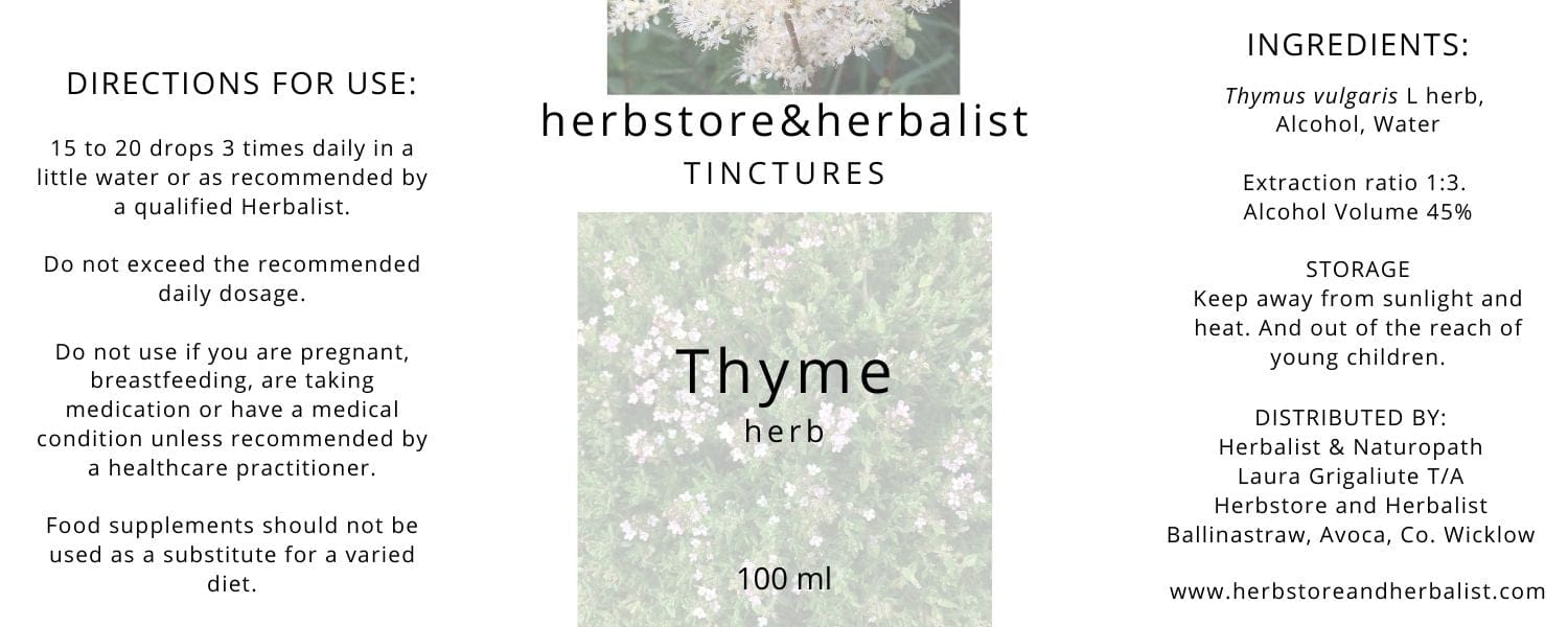 Herbstore and Herbalist Thyme herb tincture