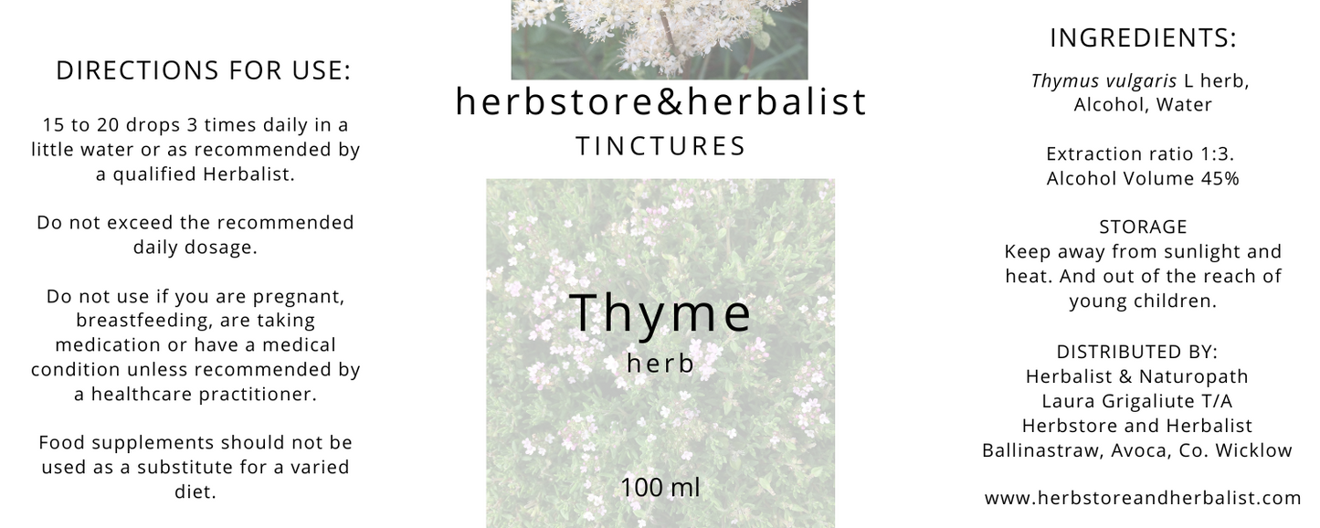 Thyme herb tincture 100ml