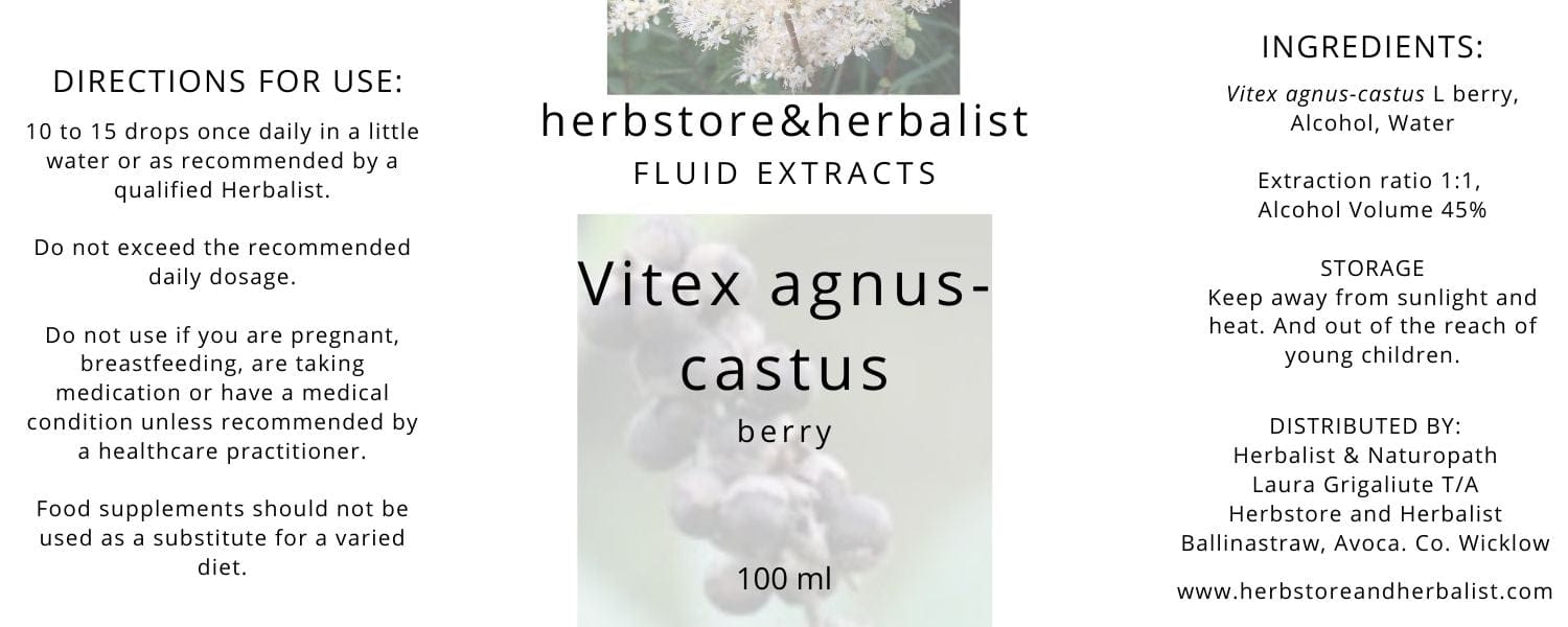 Herbstore and Herbalist Vitex agnus-castus berry fluid extract