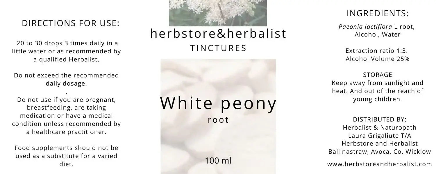 Herbstore and Herbalist White peony root tincture