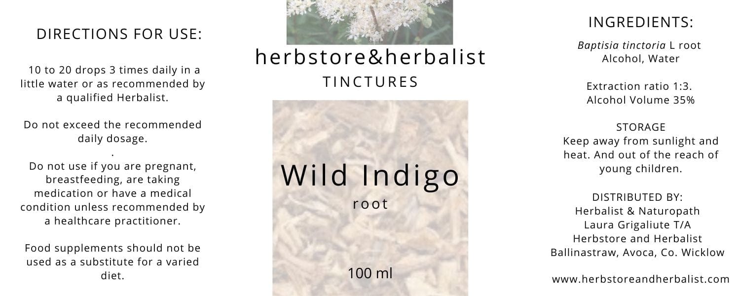 Herbstore and Herbalist Wild indigo root tincture