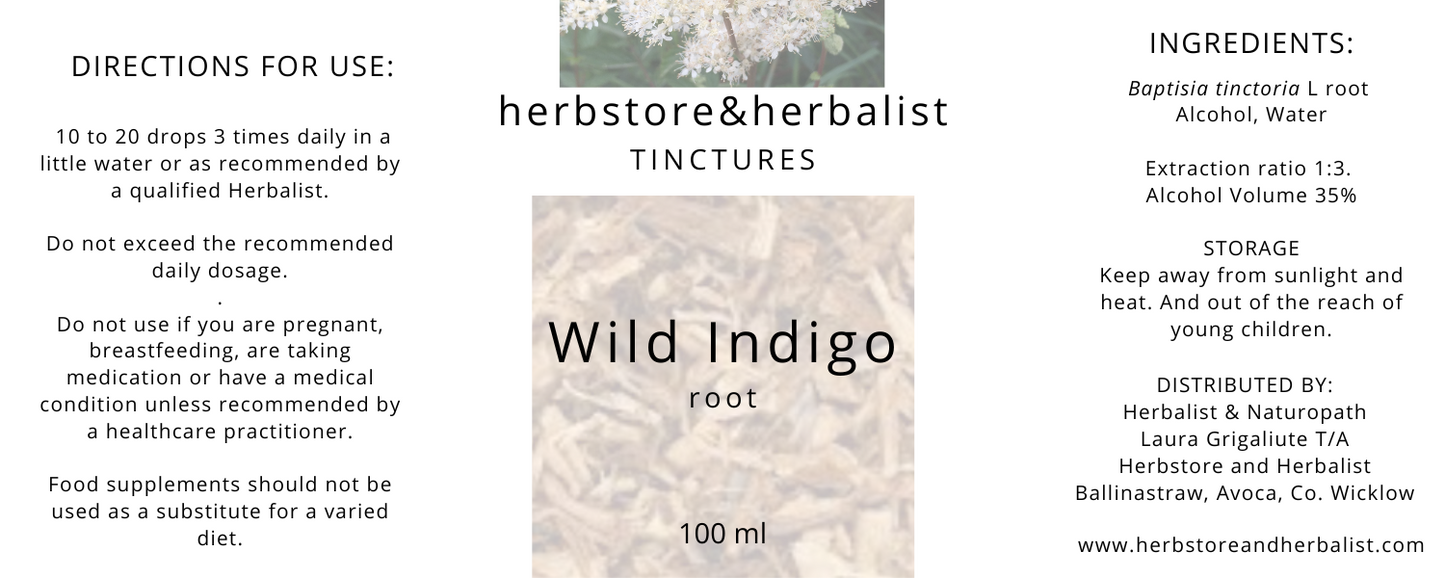 Wild Indigo (Baptisia) root tincture