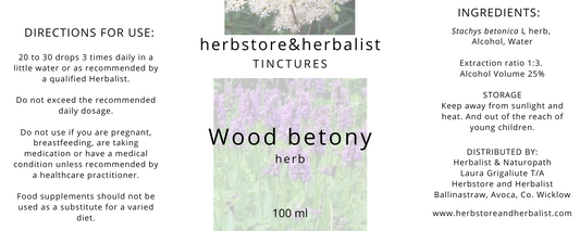 Wood betony herb tincture 100ml